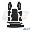 WSM Traction Mat – Kawasaki 800 SX-R 03-11 w/ Kickers & Rail Caps (Black / Self Advesive) | 012-106-01BLK