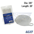 WSM Dock Line – 3/8'' x 20' Nylon White | 1000-3820W