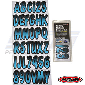 Hardline ID Sticker Kit: Baby Blue/Black (200 Series) | BJBKG200