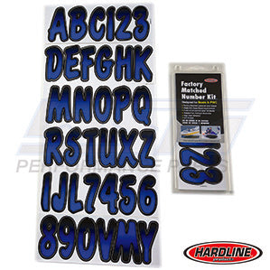 Hardline ID Sticker Kit: Blue/Black (200 Series) | BLBKG200