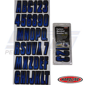 Hardline ID Sticker Kit: Blue/Black (300 Series) | BLBKG300