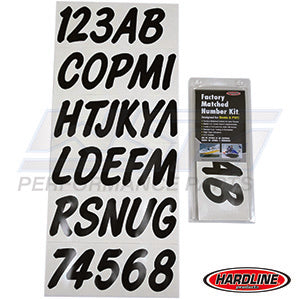 Hardline ID Sticker Kit: Solid Black (400 Series) | BLK400EC