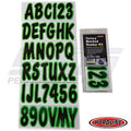 Hardline ID Sticker Kit: Black/Kiwi Green (200 Series) | BLKKI200