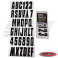 Hardline ID Sticker Kit: Black/Silver (320 Series) | BLKSI320