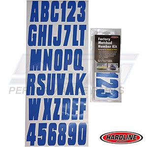 Hardline ID Sticker Kit: Blue Solid (350 Series) | BLU350EC