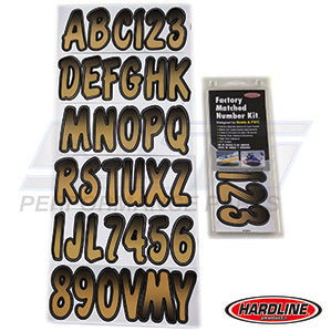 Hardline ID Sticker Kit: Beige/Black (200 Series) | BRBKG200