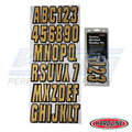 Hardline ID Sticker Kit – Blue / Gold (320 Series) | RBGLD320
