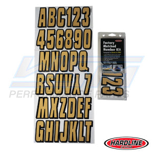 Hardline ID Sticker Kit – Blue / Gold (320 Series) | RBGLD320