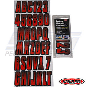 Hardline ID Sticker Kit: Red/Black (300 Series) | REBKG300