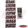 Hardline ID Sticker Kit: Red/Black (400 Series) | REBKG400