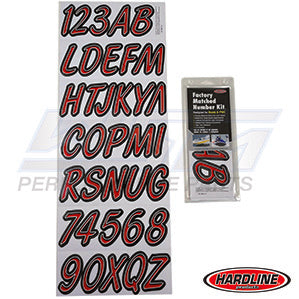 Hardline ID Sticker Kit: Red/Black (400 Series) | REBKG400