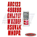 Hardline ID Sticker Kit: Red Solid (350 Series) | RED350EC