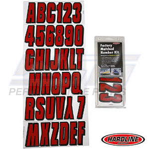 Hardline ID Sticker Kit: Ox Blood Red/Black (320 Series) | ROBLK320