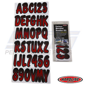 Hardline ID Sticker Kit: Burgundy/Black (200 Series) | RUBKG200