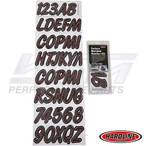 Hardline ID Sticker Kit: Burgundy/Black (400 Series) | RUBKG400