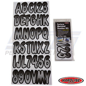 Hardline ID Sticker Kit: Silver/Black (200 Series) | SIBKG200