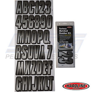 Hardline ID Sticker Kit: Silver/Black (300 Series) | SIBKG300