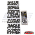 Hardline ID Sticker Kit: Silver/Black (400 Series) | SIBKG400