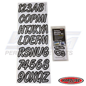 Hardline ID Sticker Kit: Silver/Black (400 Series) | SIBKG400