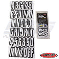 Hardline ID Sticker Kit: Silver/Black (320 Series) | SIBLK320