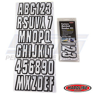 Hardline ID Sticker Kit: Silver/Black (320 Series) | SIBLK320