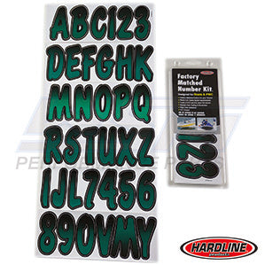 Hardline ID Sticker Kit: Forrest Green/Black (200 Series) | TEBKG200
