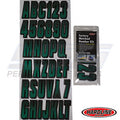 Hardline ID Sticker Kit: Forrest Green/Black (300 Series) | TEBKG300