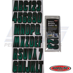 Hardline ID Sticker Kit: Forrest Green/Black (300 Series) | TEBKG300