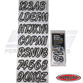 Hardline ID Sticker Kit: White/Black (400 Series) | WHBKG400