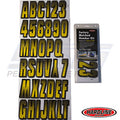 Hardline ID Sticker Kit: Yellow/Black (300 Series) | YEBKG300