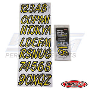 Hardline ID Sticker Kit: Yellow/Black (400 Series) | YEBKG400