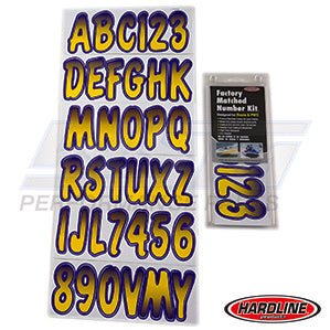 Hardline ID Sticker Kit: Yellow/Purple (200 Series) | YEPUG200